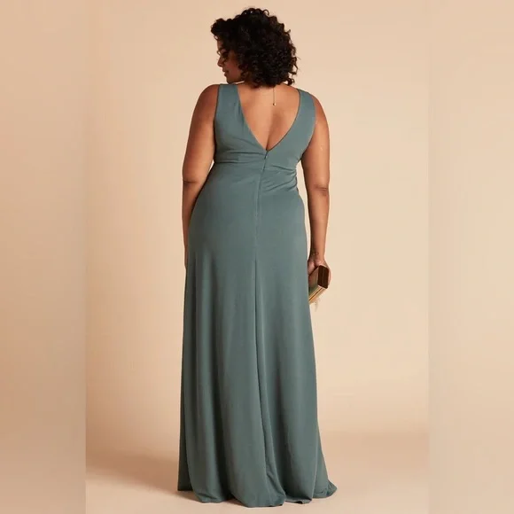 Birdy Grey SHAMIN DRESS CREPE SEA GLASS Curve 1X NEW NWT BRIDESMAID WEDDING - Picture 2 of 4